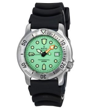Ratio FreeDiver Professional Sapphire Mint Green kellotaulu kvartsi 22AD202-MGRN 200M miesten kello
