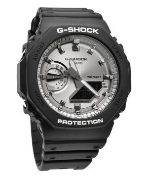 Casio G-Shock analoginen digitaalinen musta ja hopea värillinen hartsihihna kvartsi GA-2100SB-1A 200M miesten kello