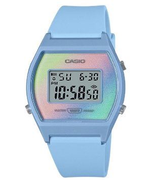Casio digitaalinen sininen hartsihihna monivärinen kellotaulu kvartsi LW-205H-2 naisten kello