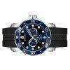 Invicta Pro Diver Scuba GMT silikonihihna sininen kellotaulu kvartsi 45722 100M miesten kello