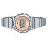 Casio Vintage digitaalinen ruostumattomasta teräksestä valmistettu ruusukultainen kellotaulu kvartsi LA700WE-4A naisten kello