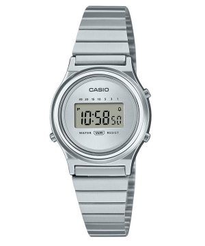 Casio Vintage digitaalinen ruostumattomasta teräksestä valmistettu hopea kellotaulu kvartsi LA700WE-7A naisten kello