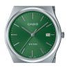 Casio Standard analoginen ruostumattomasta teräksestä valmistettu vihreä kellotaulu kvartsi MTP-B145D-3AV Unisex kello