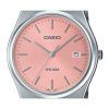 Casio Standard analoginen ruostumattomasta teräksestä valmistettu vaaleanpunainen kellotaulu kvartsi MTP-B145D-4AV unisex kello
