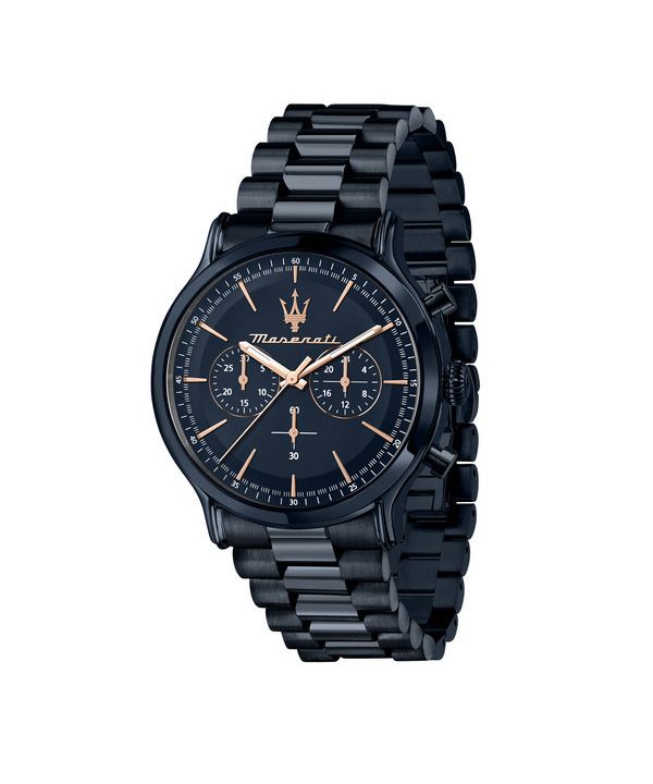 Maserati Successo Lifestyle Blue Edition Chronograph ruostumaton teräs sininen kellotaulu kvartsi R8873618032 100M miesten kello