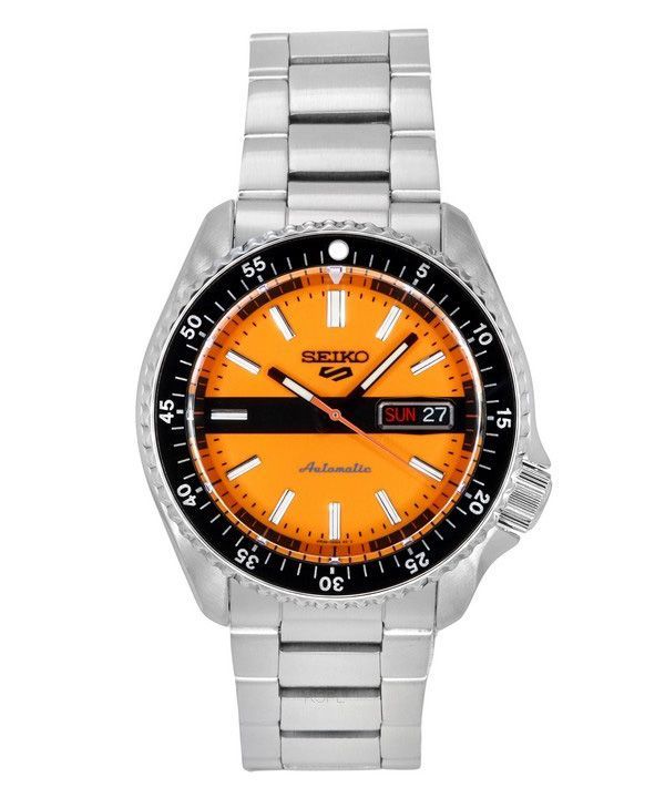 Seiko 5 Sports SKX Style Uusi Double Hurricane Special Edition oranssi kellotaulu automaattinen SRPK11K1 100M miesten kello