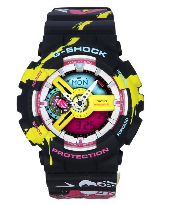 Casio G-Shock League Of Legends -yhteistyömalli Analoginen digitaalinen kvartsi GA-110LL-1A 200M miesten kello