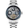 Ingersoll Jazz ruostumattomasta teräksestä valmistettu sininen luurankokellotaulu I07707 miesten kello